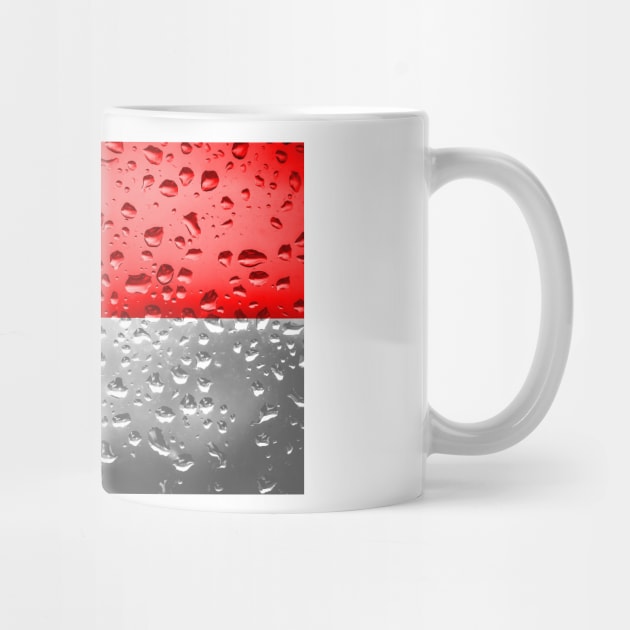 Flag of Indonesia - Raindrops by DrPen